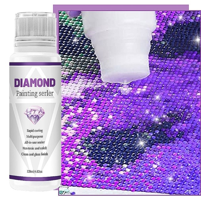 Permanent Gloss Diamonds Art Sealer Faster Drying Fix Diamond-Glue  Sponge-Head Enhances The Shining Effect DIY Sealer